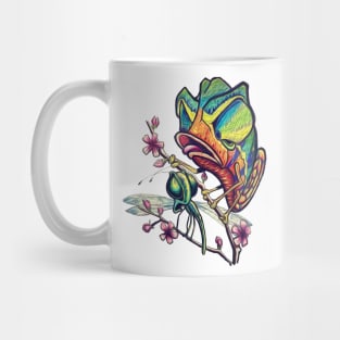 Chameleon Attack! New School Original Art Color Effect Art Mug